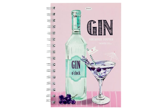 Gin Talk Spiral-Bound Notebook  - Because You're Worth It image