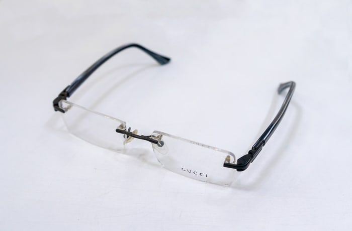 Rimless Eyeglass Frames  - Black image