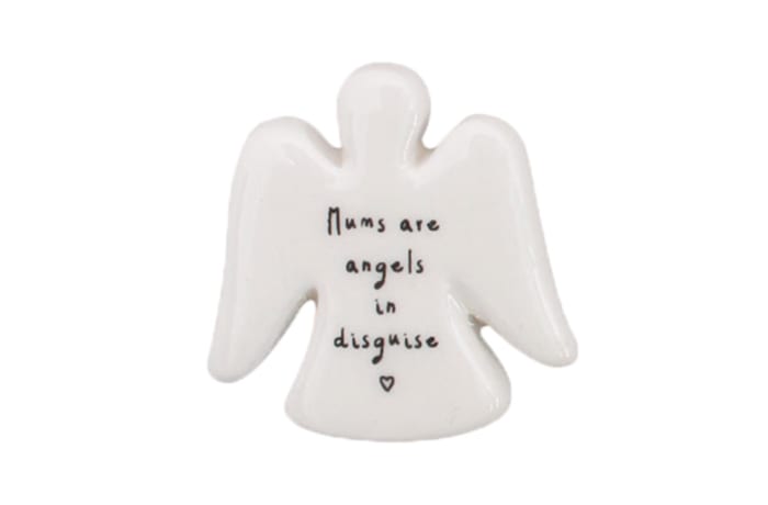 Sentiments Ceramic Angel Token - Mums Are Angels in Disguise image