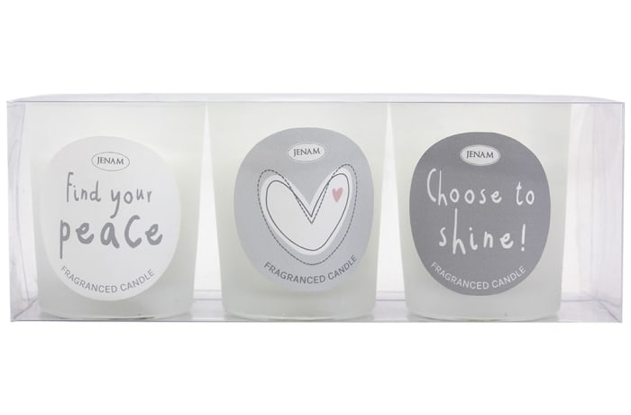 Sentiments Collection  Candles  - 3 Pack image