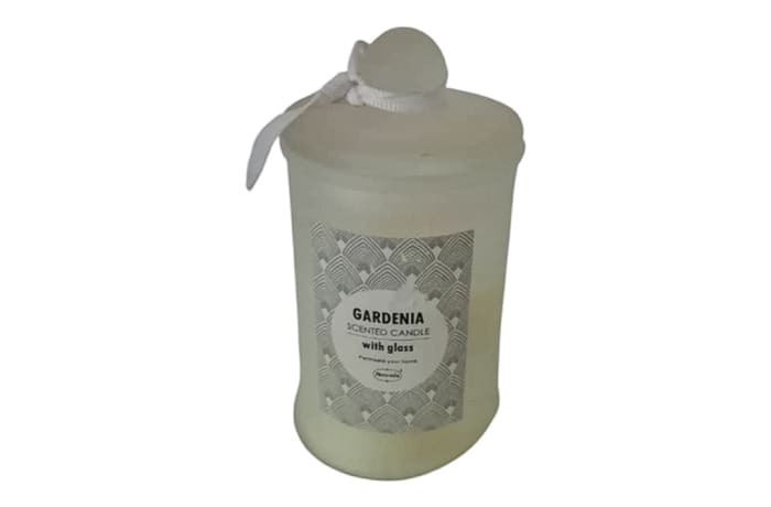 Gardenia Glass Scented Candle image