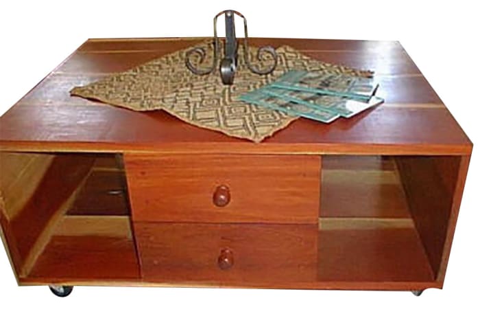 Large Coffee table Double sided on wheels image