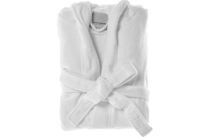 Bath Robes White Microfibre Soft & Comfy  image