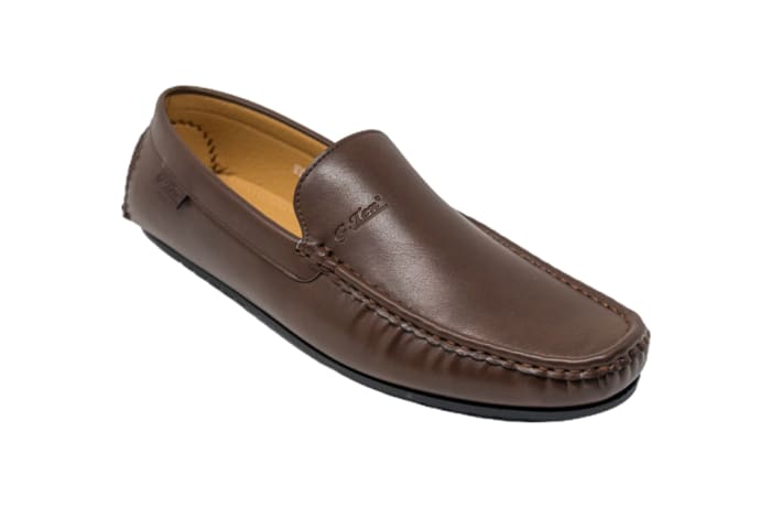 G-Ten  Men's Leather Driving Loafers  - Brown image