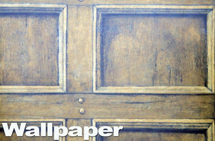 Wallpaper - Old Wood Door Panel image