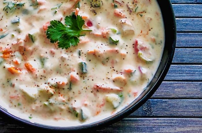 Mixed Vegetable Raita image