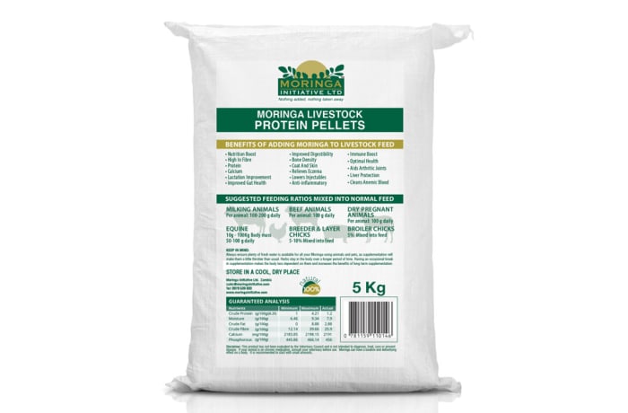 Animal Health Care  Supplements Moringa  Livestock Protein Pellets 5kg image