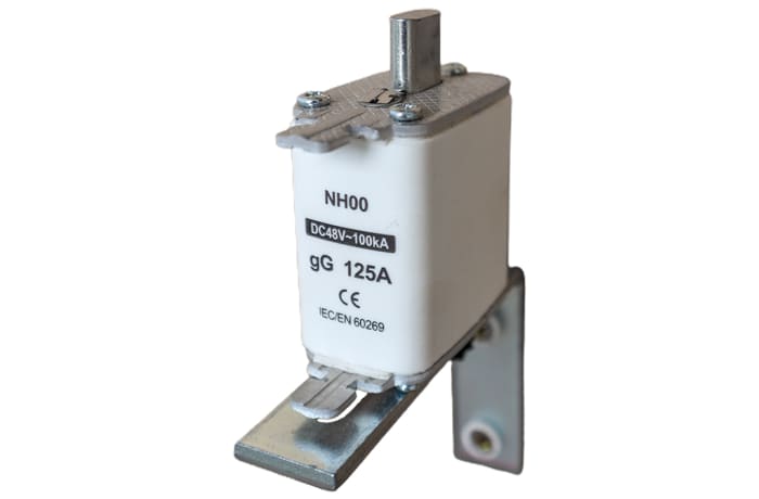 125 Amp Knife Blade Fuse Link  Nh00 Dc 48v - 100ka image