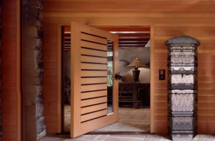 Wooden Pivot Door 60817574028 E image