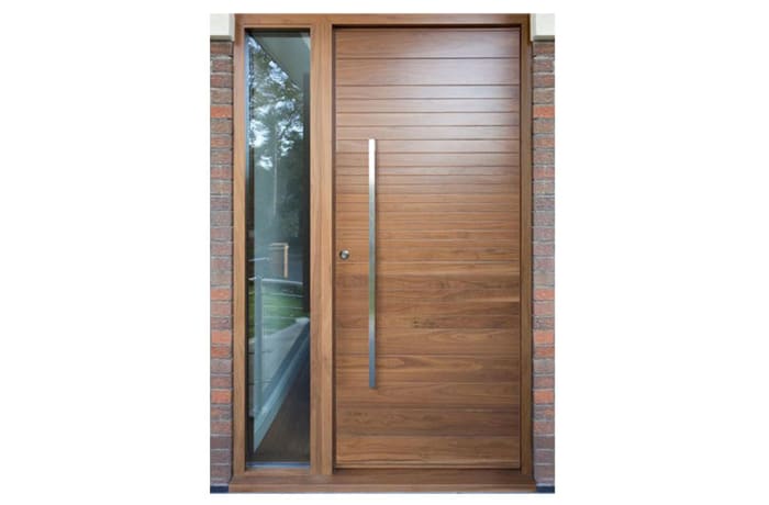  Modern plain 100% Solid Wood Door - 60428631962 A image