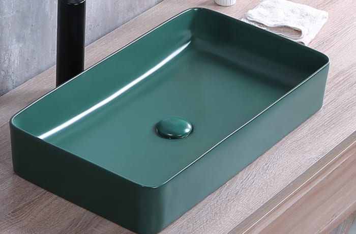 Bathroom sink - Nordic matte green above counter basin 5038A 2 image