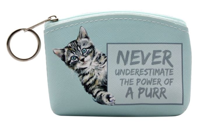  Paws for Thought Coin Purse - Never Underestimate the Power of a Purr image