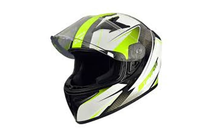 Motorcycle Helmet Fluorescent   Flip up image