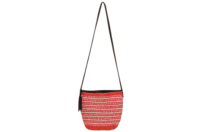 Zeekas Black With Red And White Tote Bucket Luxury Sling Bag