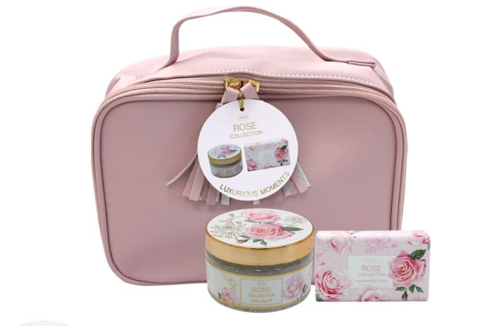 Rose Flowers Collection  Soap & Bath Salts Set image