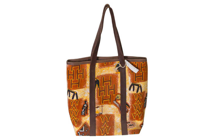 Shoulder Bag Orange Print  African Handbag image