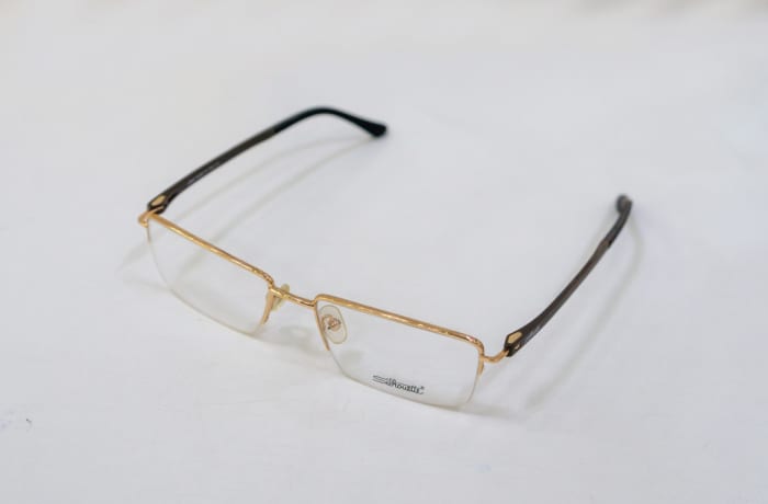 Eyeglass Frames  Semi-Rimless  - Gold/Brown image