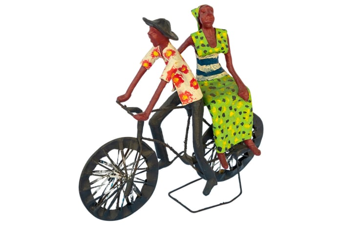 Toy Bicycle Man and Woman  Sculpture image