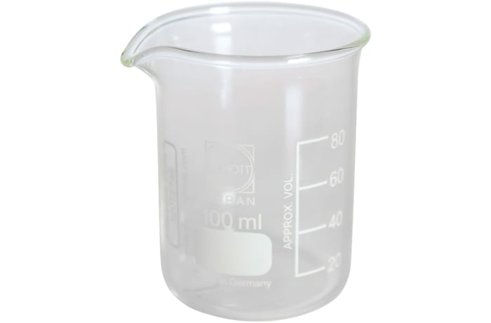 Chemistry Laboratory Glass Beaker  Borosilicate Heat Resistant Glassware  100ml image