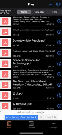 EPUB Reader screen one