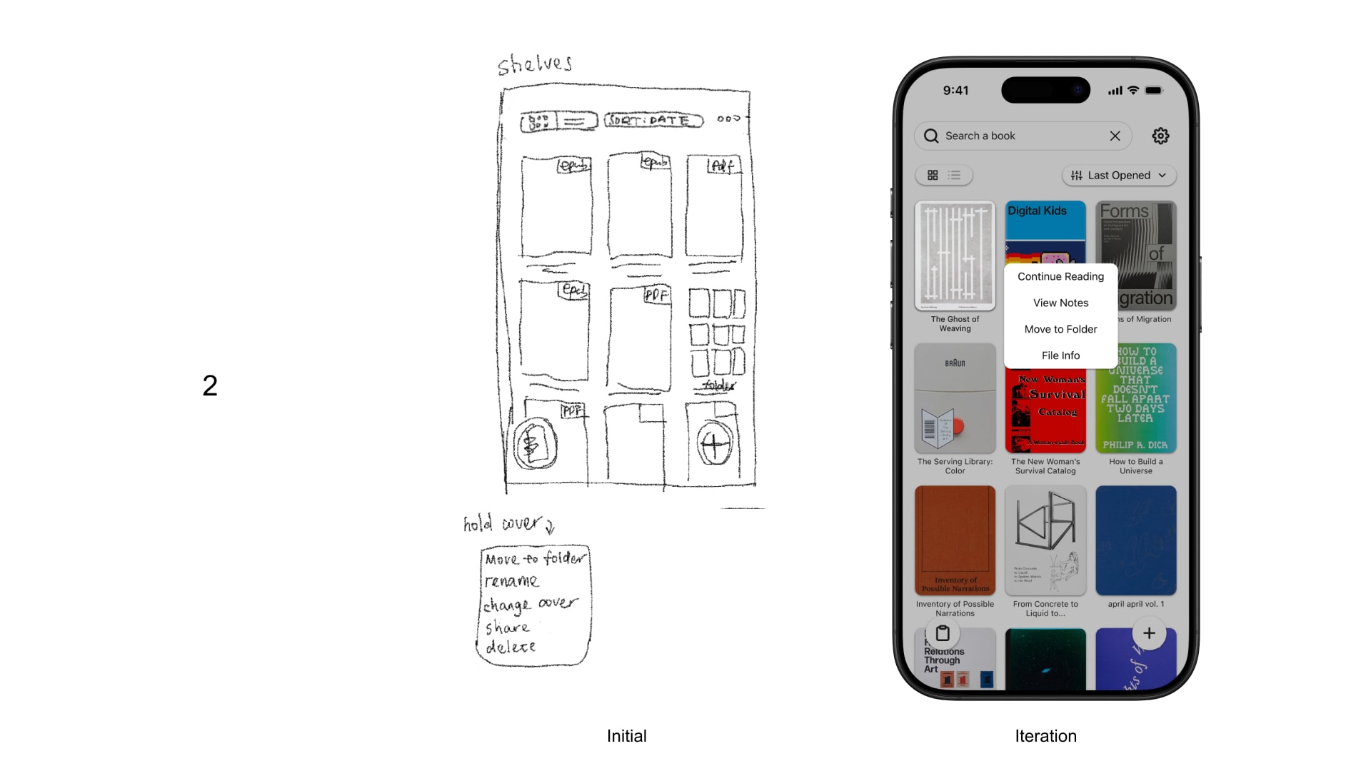 Readery iteration screen two