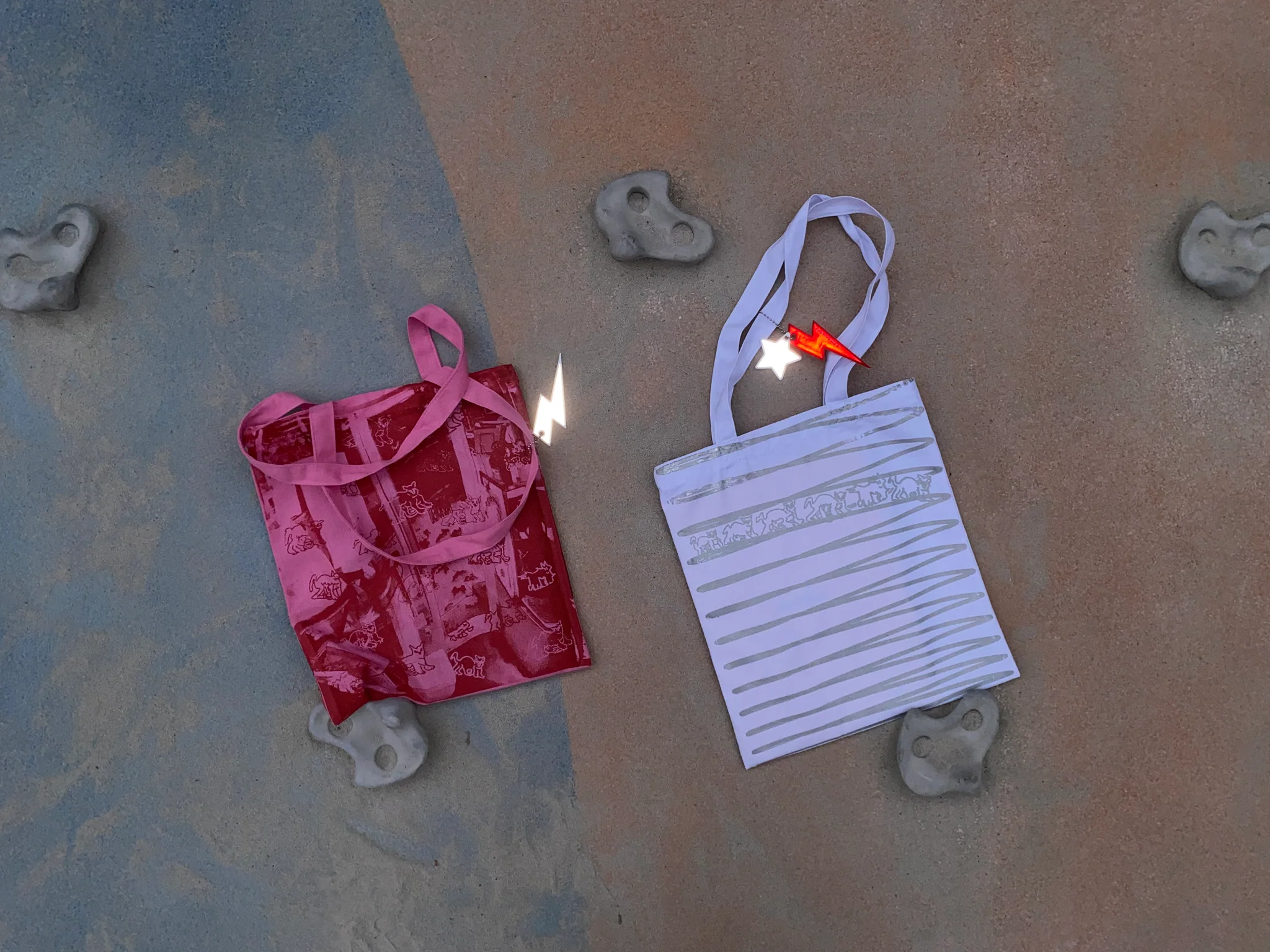 Tote bag design, view one