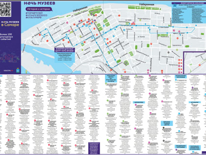 Полная программа «Ночи музеев-2023» в Самаре. Карта