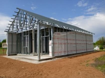 В селе Ерзовка Кинель-Черкасского района возводится новый ФАП