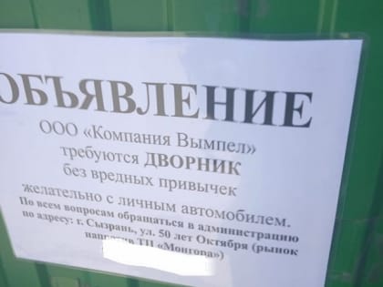 От дворников начали требовать наличие личного автомобиля