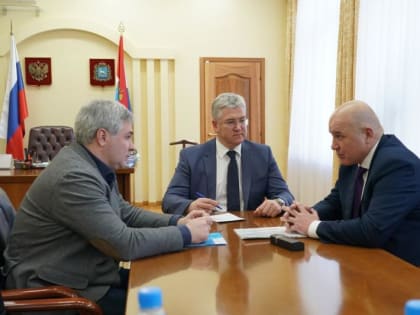 Виктор Кудряшов провел рабочую встречу с уполномоченным по защите прав предпринимателей Эдуардом Харченко