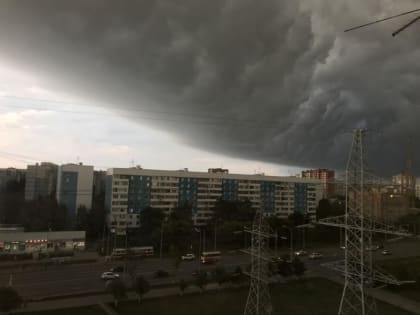 В регионе ожидается гроза и сильный ветер