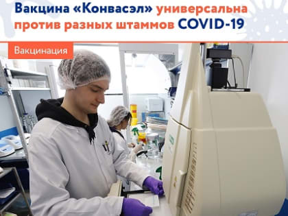 Универсальная вакцина "Консавэл" против разных штаммов COVID-19