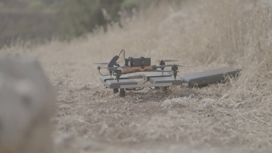 XPAD Tactical charging unit standing open on active tactical range