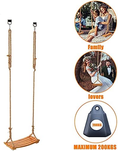 Vue 3 de Balancoire Exterieure En Bois