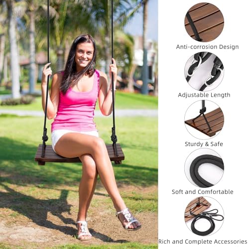 Vue 2 de Balancoire Bois Grand Siege