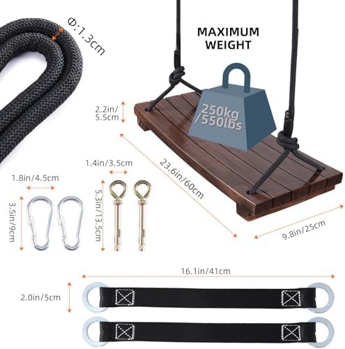 Vue 3 de Balancoire Bois Grand Siege