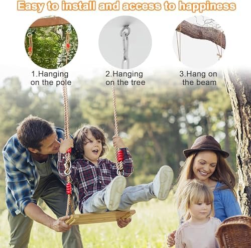 Vue 4 de Balancoire Exterieur En Bois