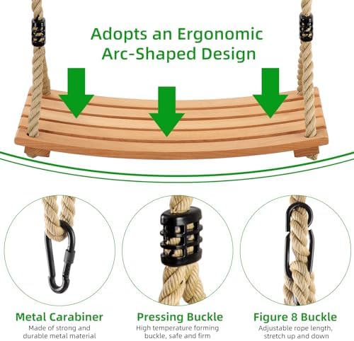 Vue 5 de Balancoire Exterieur Bois Enfant