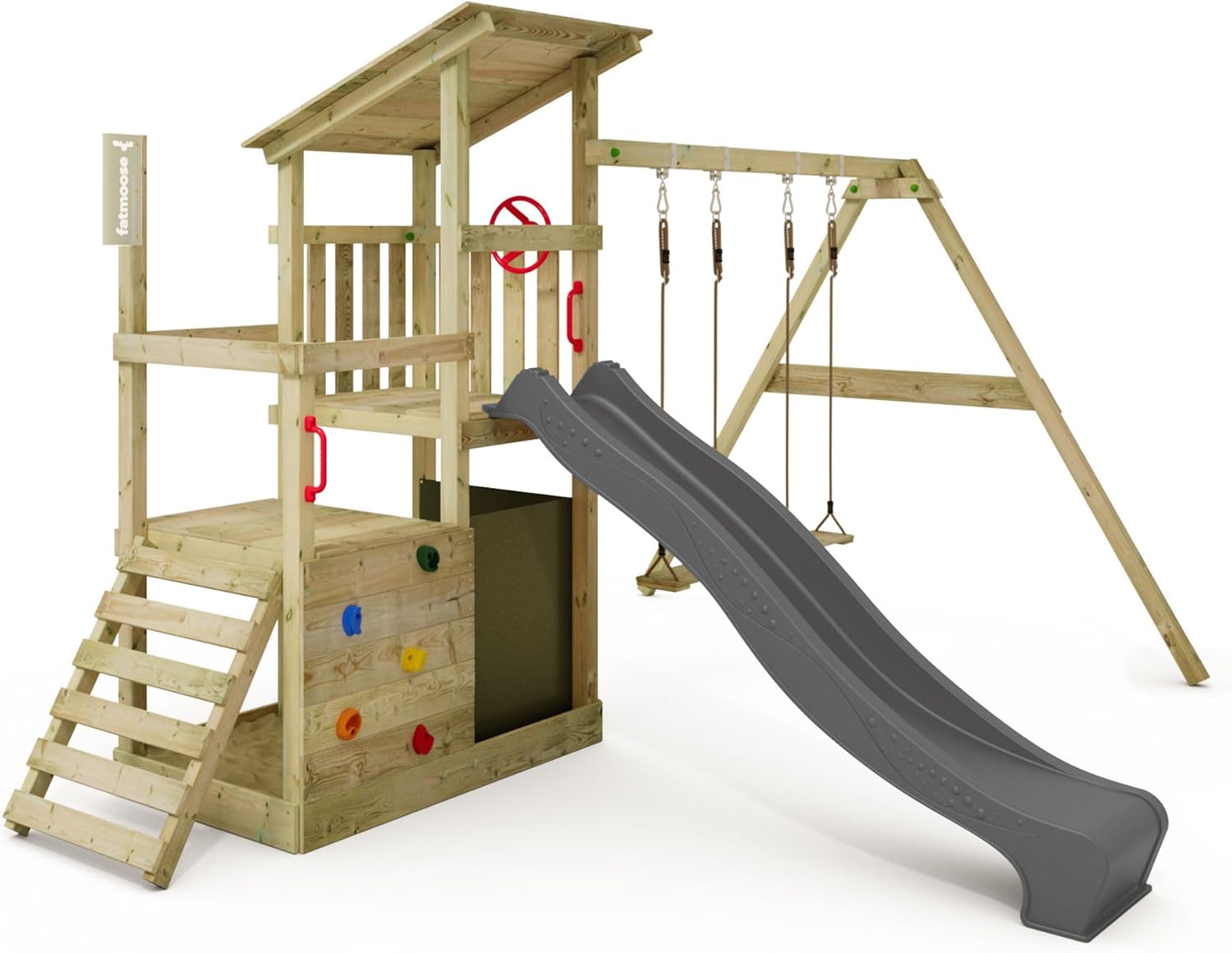 Toboggans bois extérieur - Jeux de jardin en bois et équipements extérieur enfants