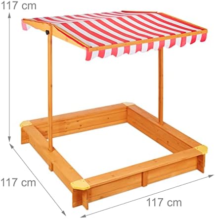 Vue 4 de Relaxdays Bac Sable