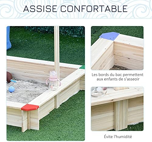 Vue 3 de Outsunny Bac Sable