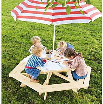 Vue 3 de Pinolino Piqueniquetable Nicki Bois