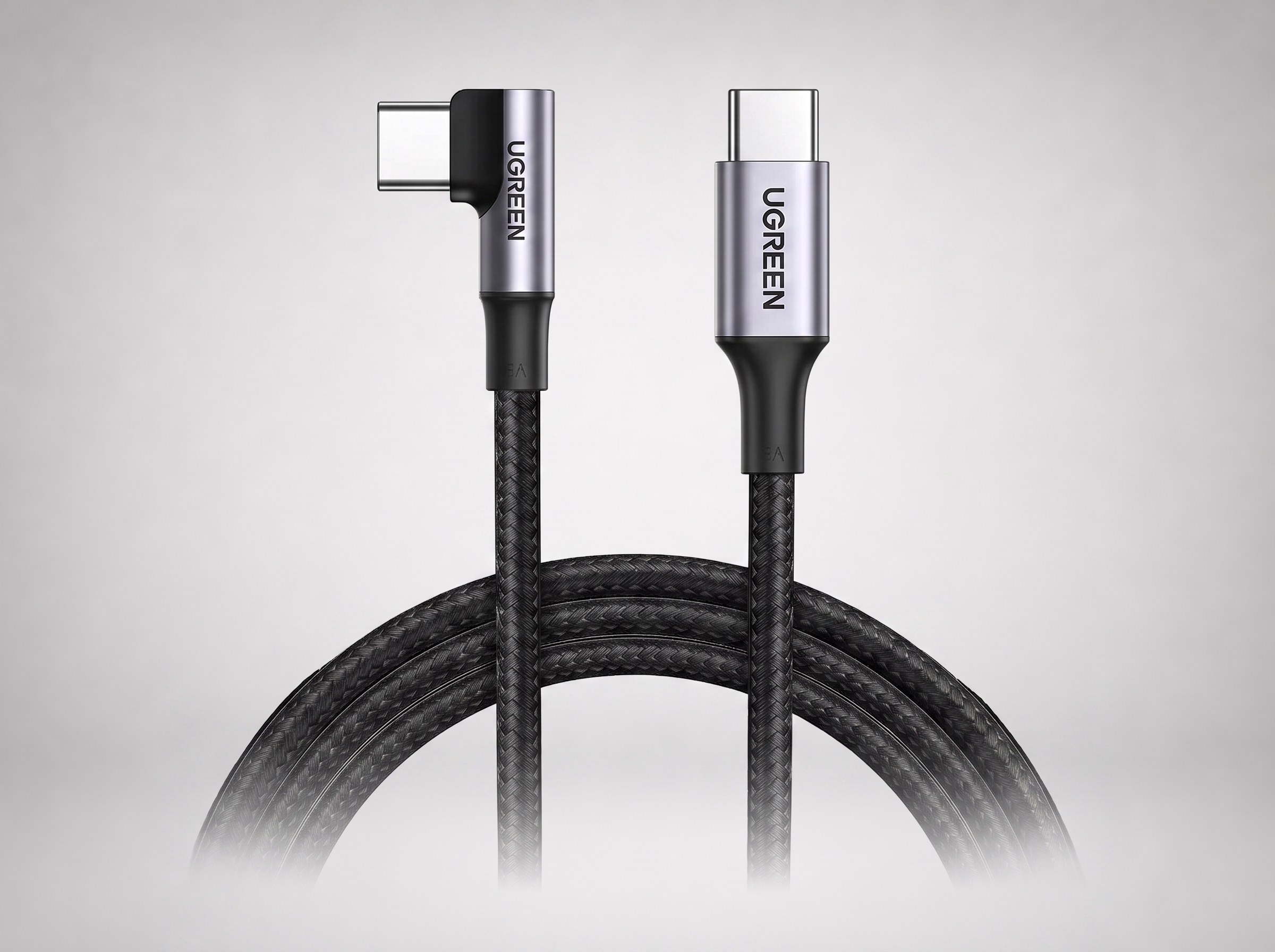 UGREEN USB-C to USB-C Right Angle 1M 100W Cable