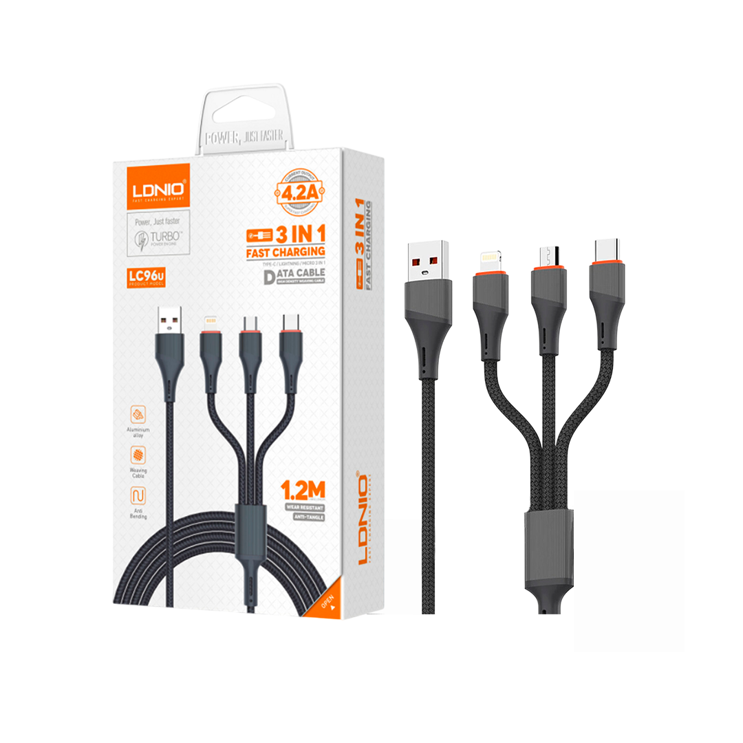 Cable LDNIO 3en1