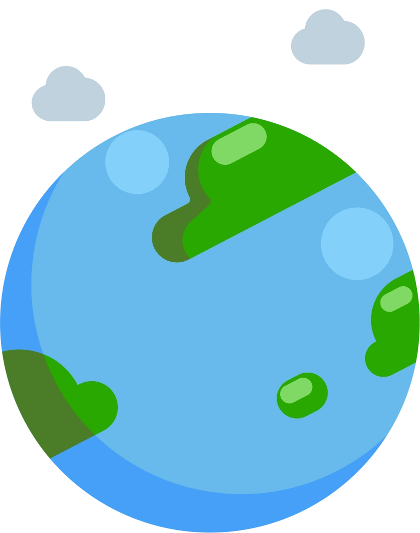 Planet earth globe representing global financial transfers