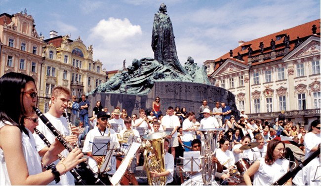 Concierto de música clásica en el Rudolfinum.