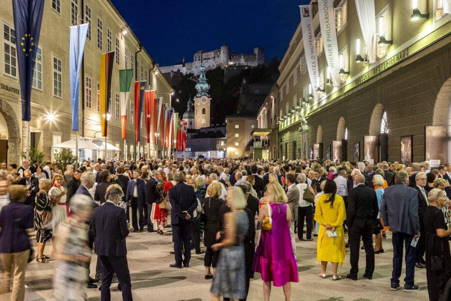 Escenario de ópera en el centro histórico de Salzburgo.