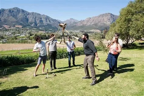 Copa de vino frente a viñedos de montaña.