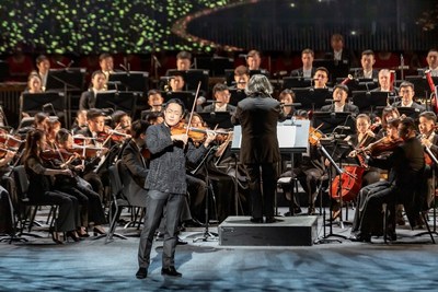 Concierto de música clásica al aire libre.