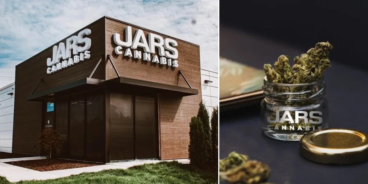 JARS Cannabis deli-style flower display